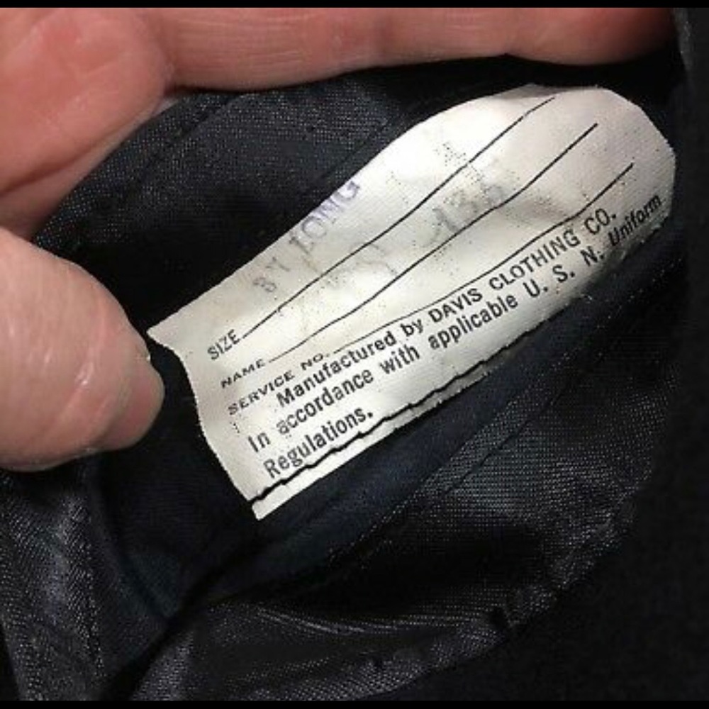 Authentic Navy Issued vintage bridge coat